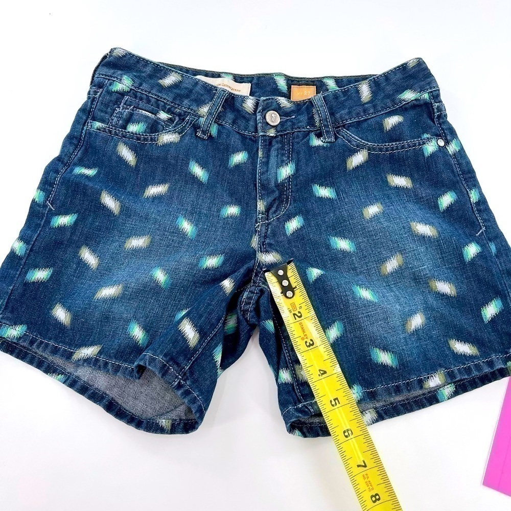 ANTHROPOLOGIE Pilcro Stet Ikat Print Denim Shorts Size 27 - Picture 7 of 12